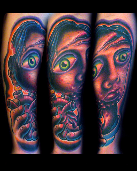 Creepy zombie girl