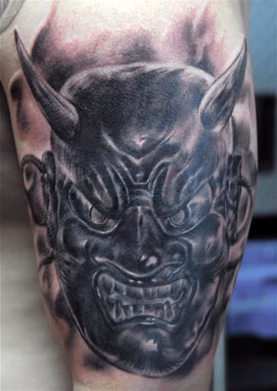 Mask Coverup Tattoo