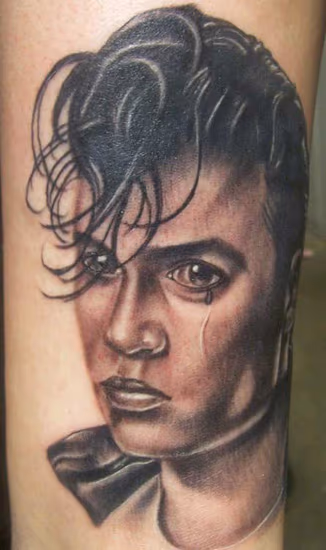 Johnny Depp Cry Baby Tattoo