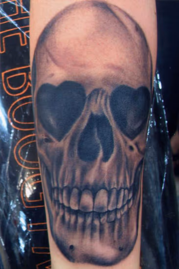 Skull with Heart Eyes