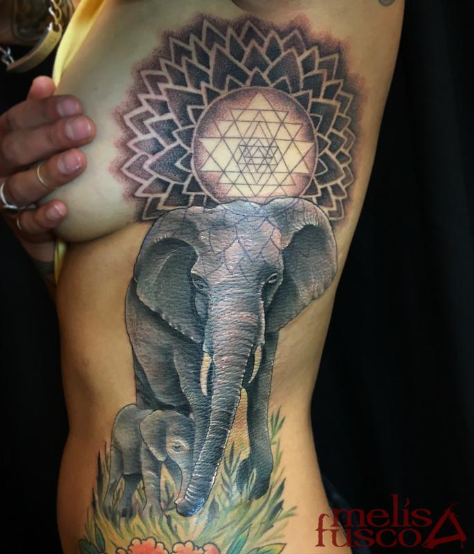 Elephants Sri Yantra