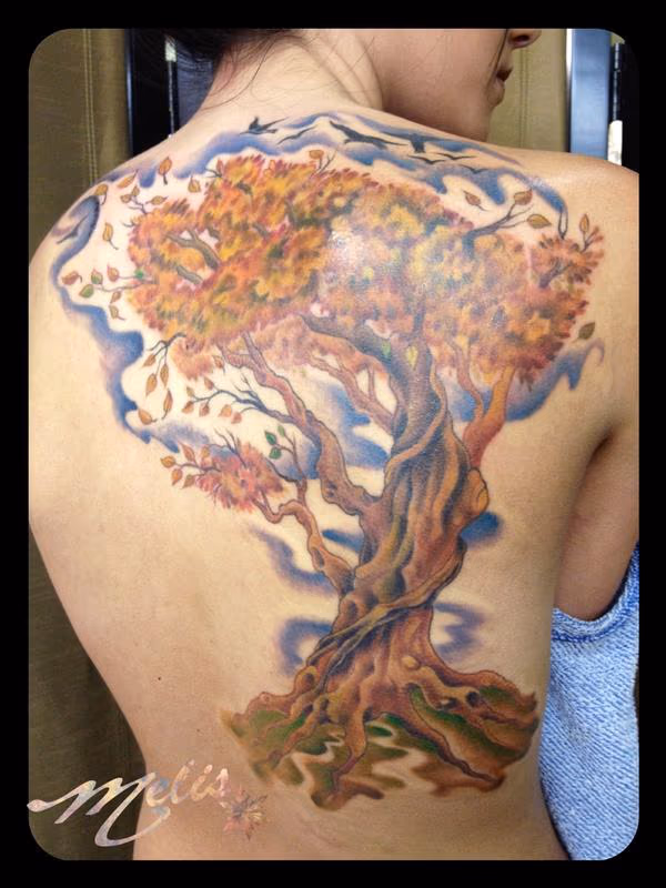 Twisty Autumn Tree