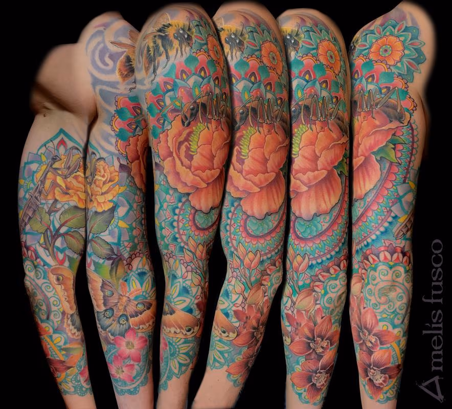 Insect & Paisley Sleeve
