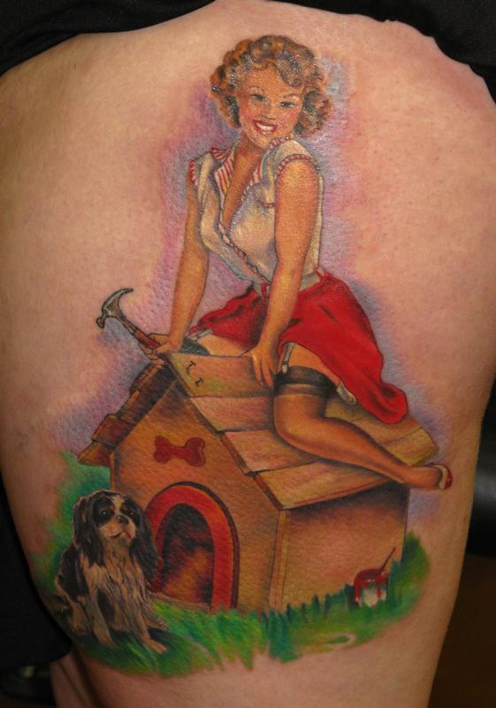 a twist to a Gil Elvgren