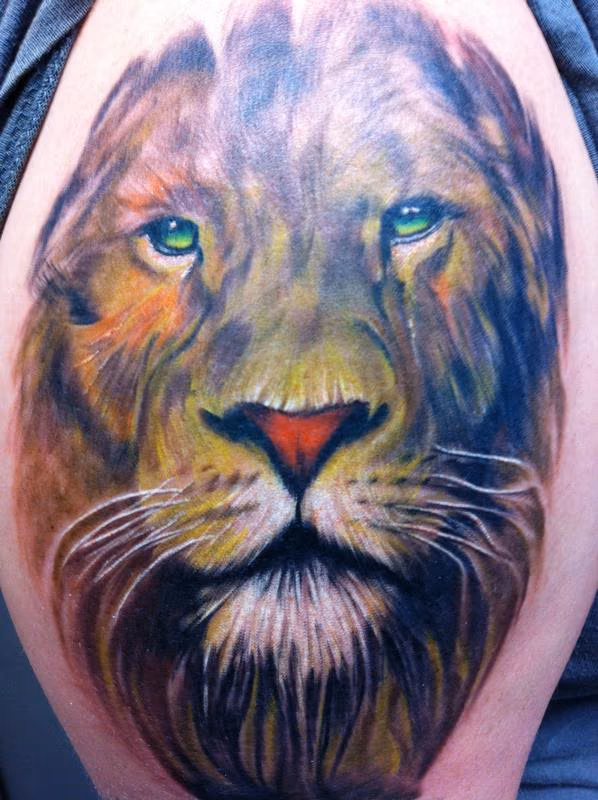 Lion Portrait Tattoo