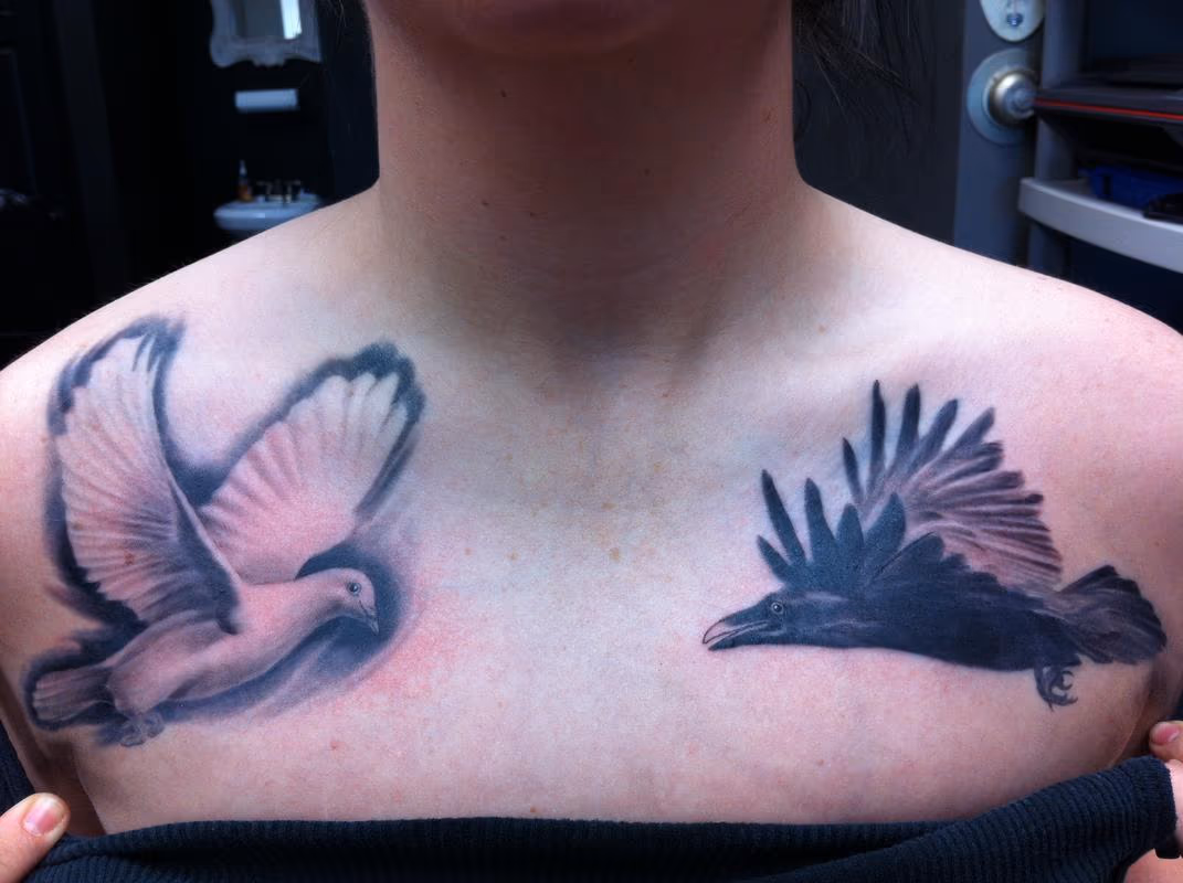 birds on chest