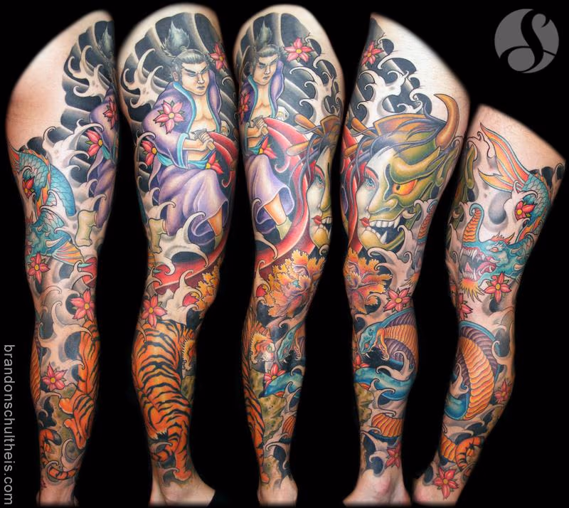 Custom Japanese Color Leg Sleeve