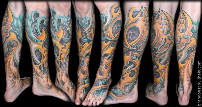 Bio-Organic Leg & Foot Tattoo