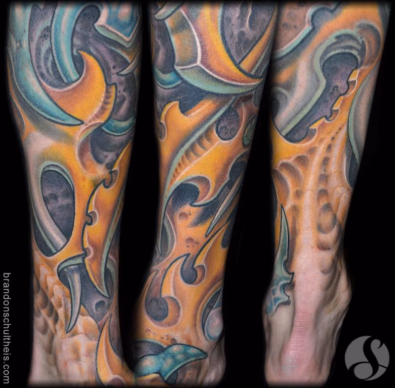 bio-Organic Leg & Foot Tattoo Detail