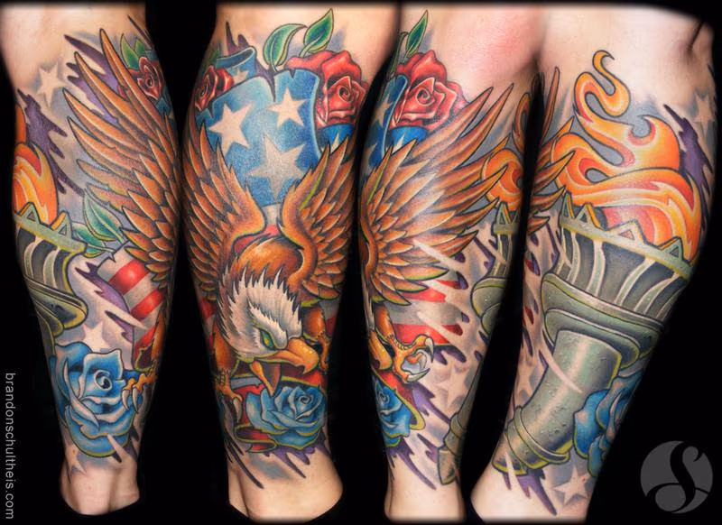 Patriotic Lower Leg Sleeve
