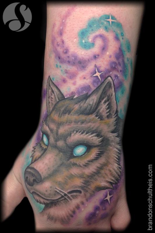 Wolf Hand Tattoo