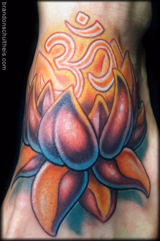Glowing Ohm and Lotus