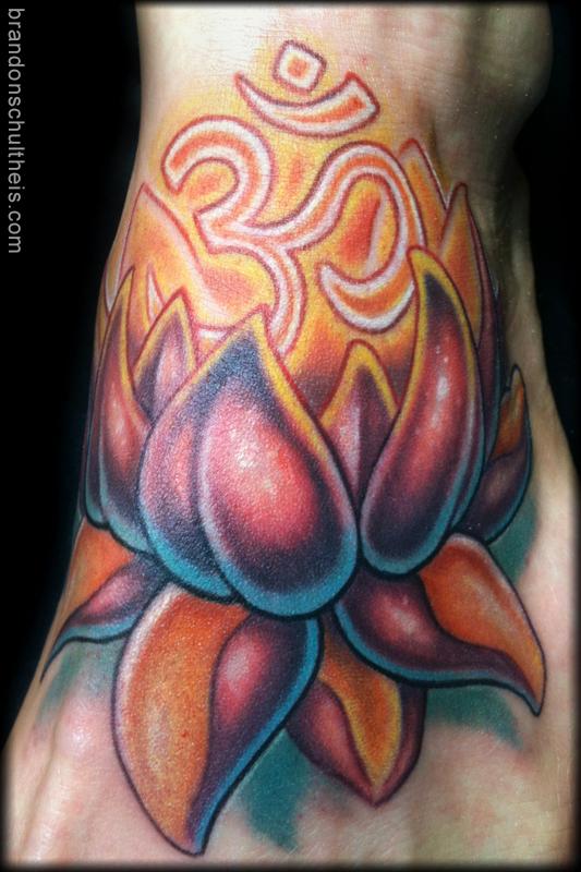 Glowing Ohm and Lotus