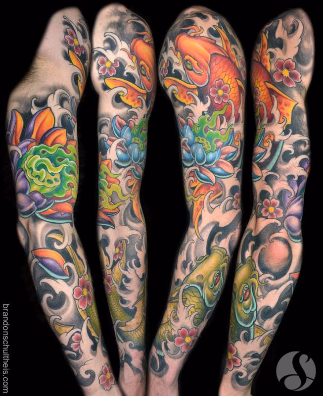 Koi & Lotus Sleeve