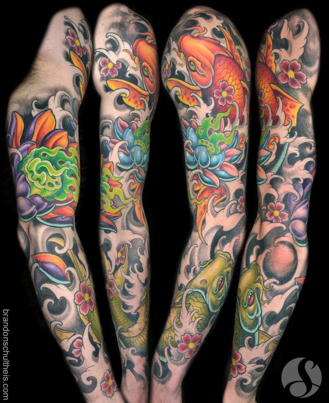 Koi & Lotus Sleeve