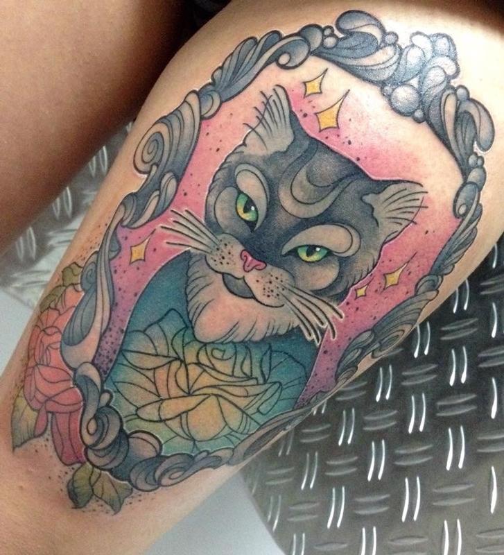 Cat in a frame