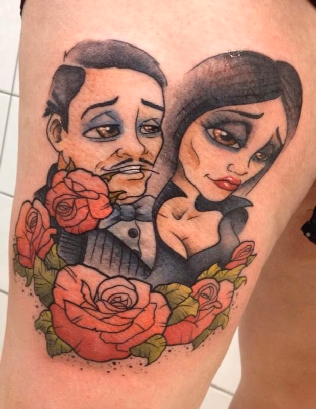 Morticia And gomez adams