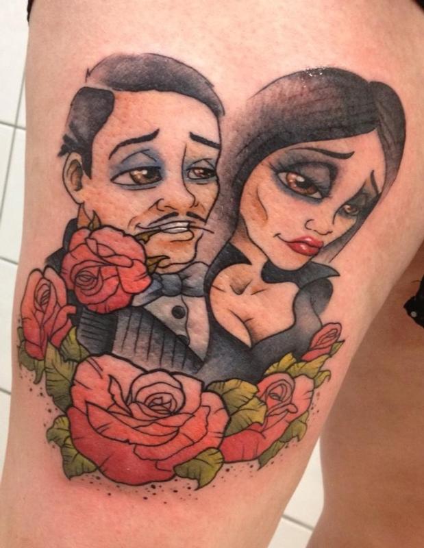 Morticia And gomez adams