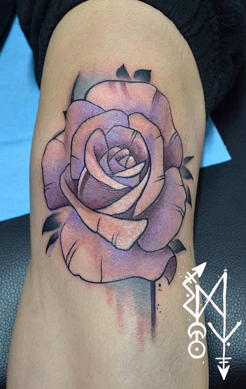 Rose on a knee