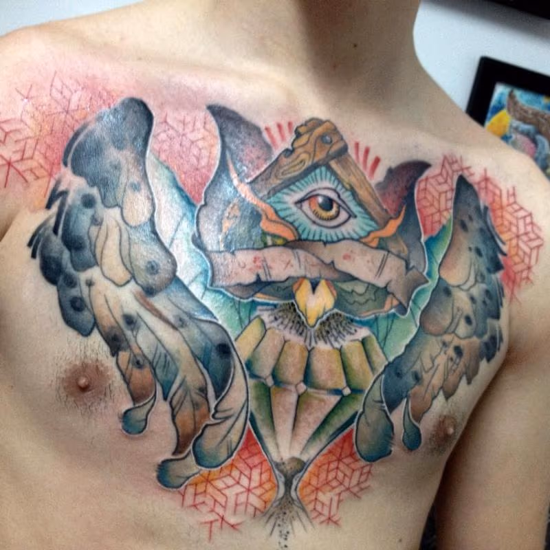 all seeing owl geo pattern