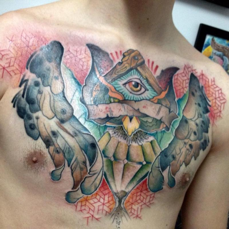 all seeing owl geo pattern
