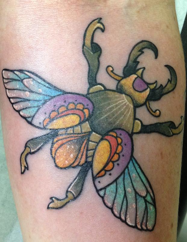 flying beetle