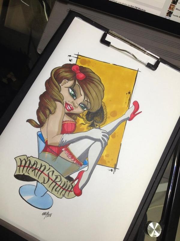 Cocktail pinup power