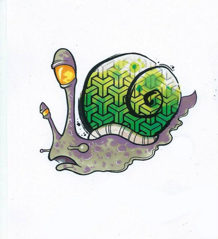 geo pattern snail
