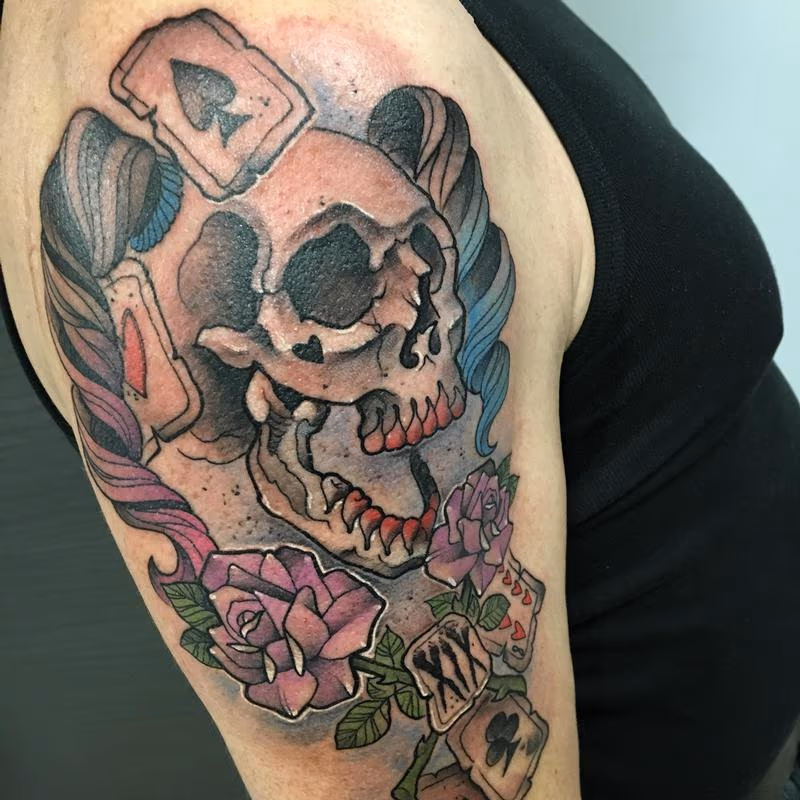 Harley quinn Skull
