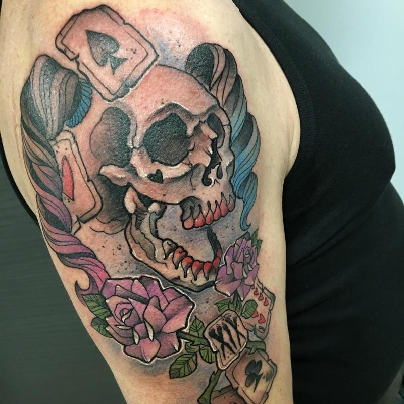 Harley quinn Skull
