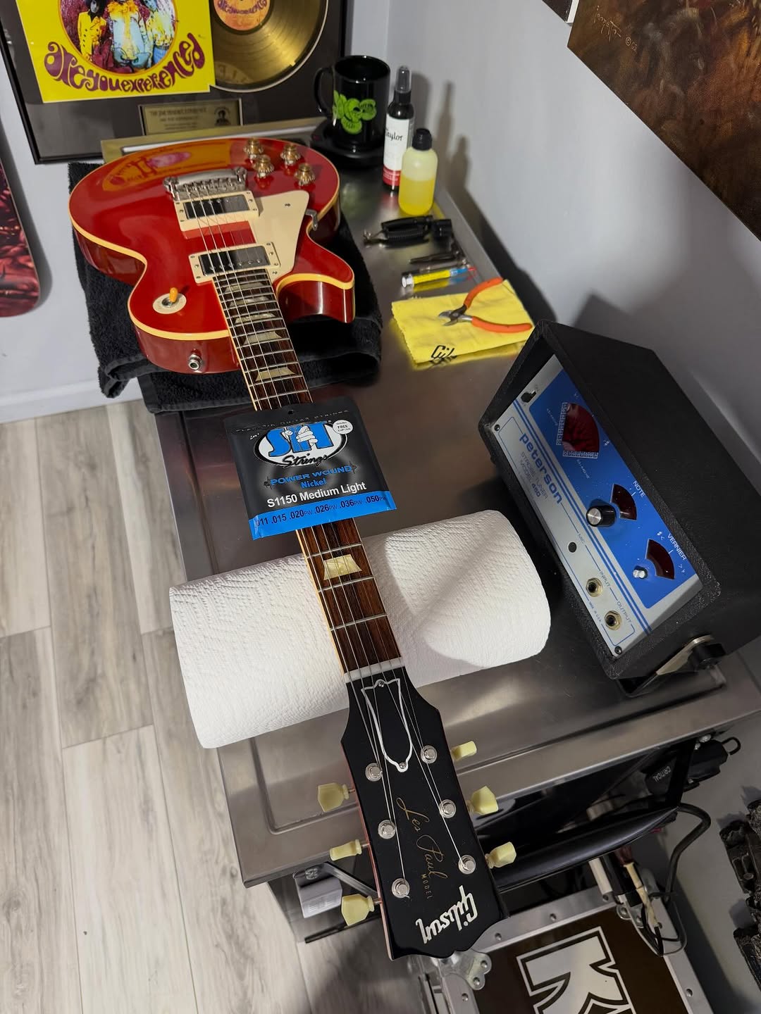 Fresh SIT’s for Big Red, gettin’ ready for an  Upside DOWN gig at Cla-Zel in Bowling Green, Ohio this Saturday, March 28