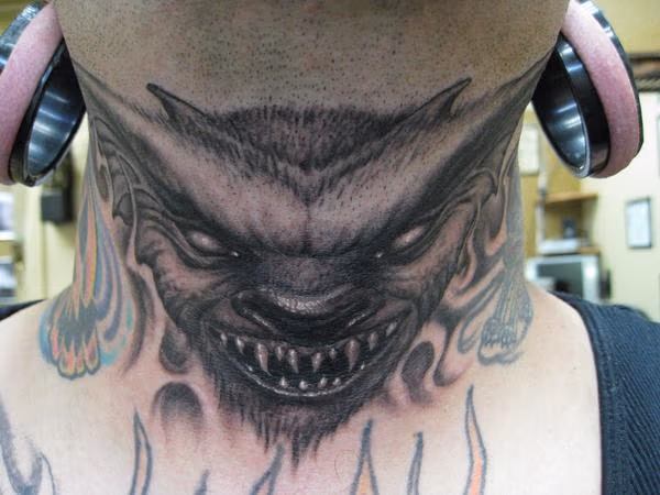 Throat Tattoo