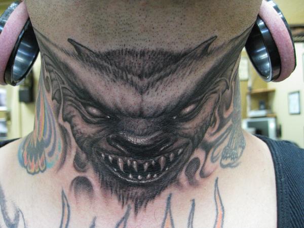 Throat Tattoo