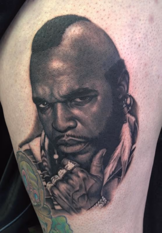 Mr T Portrait Tattoo