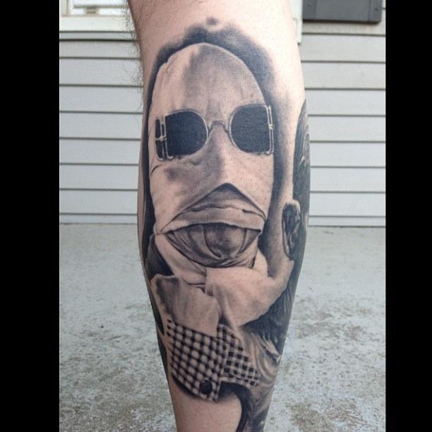 Invisible man tattoo