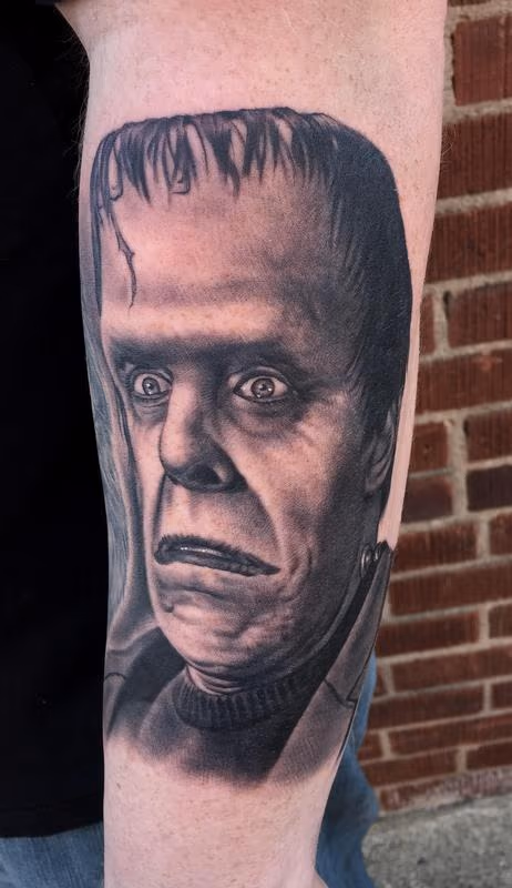 Herman Munster Monster Tattoo