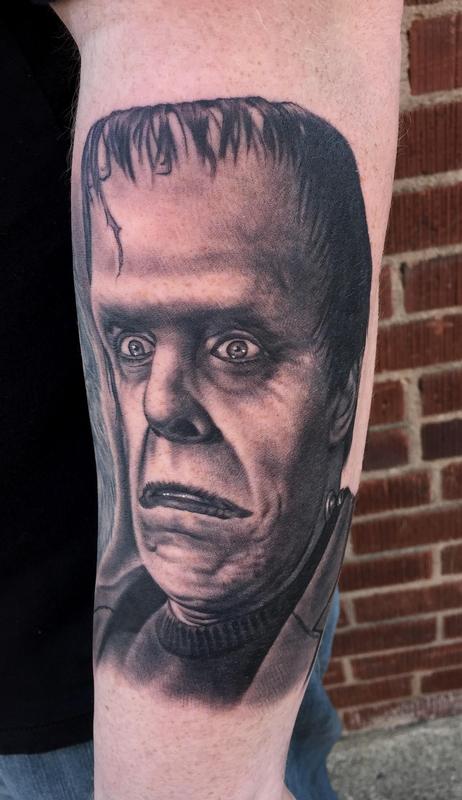 Herman Munster Monster Tattoo