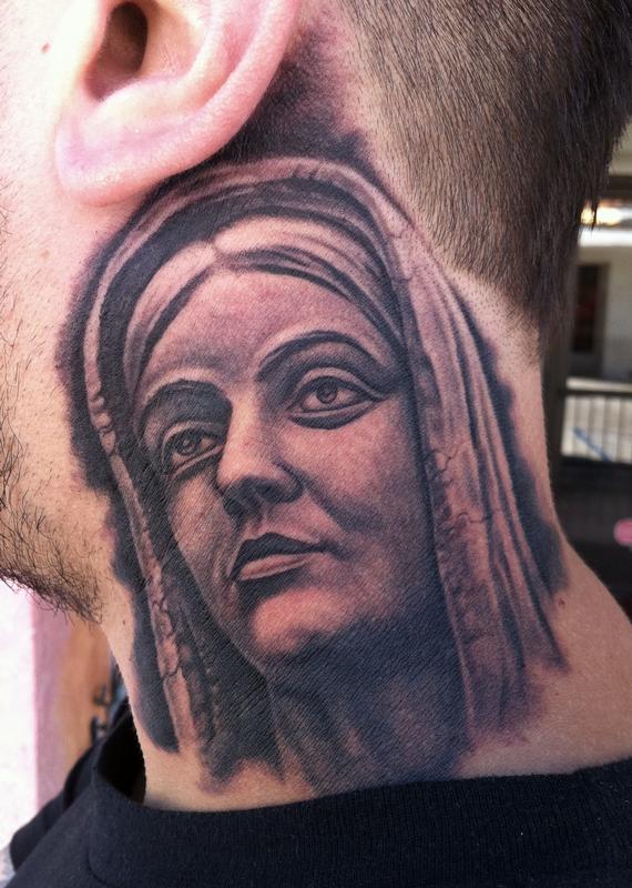 On my bro Mike DeMasi's neck...