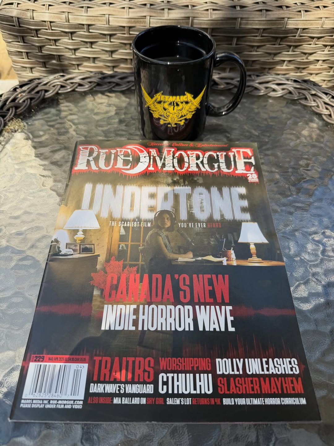 Always a good day when you find a new issue of Rue Morgue in the mail. It’s 78 and sunny in Detroit Rock City, absolutel