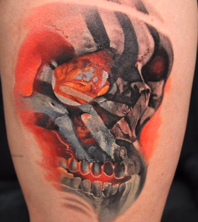 Color Skull Tattoo