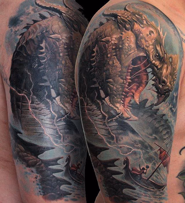 Sea Monster Tattoo