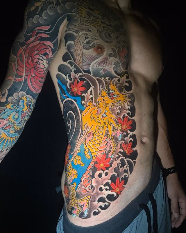 Japanese dragon rib panel