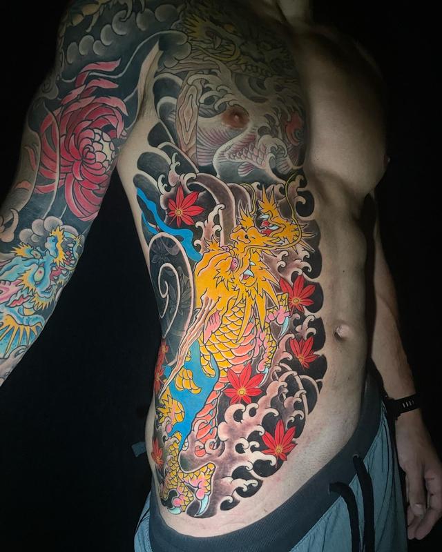 Japanese dragon rib panel