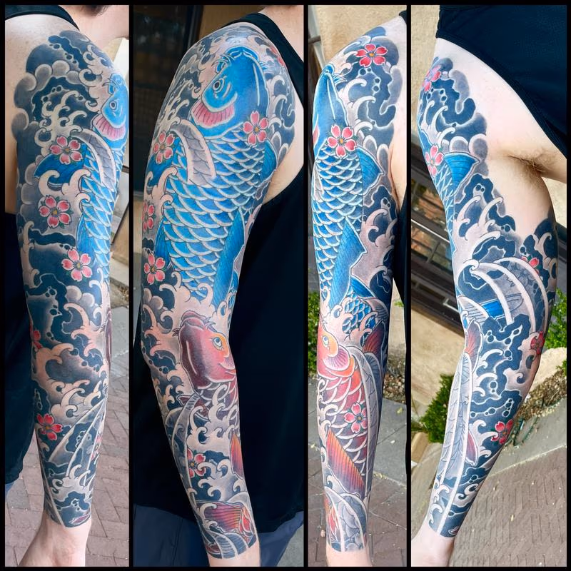 Double koi sleeve