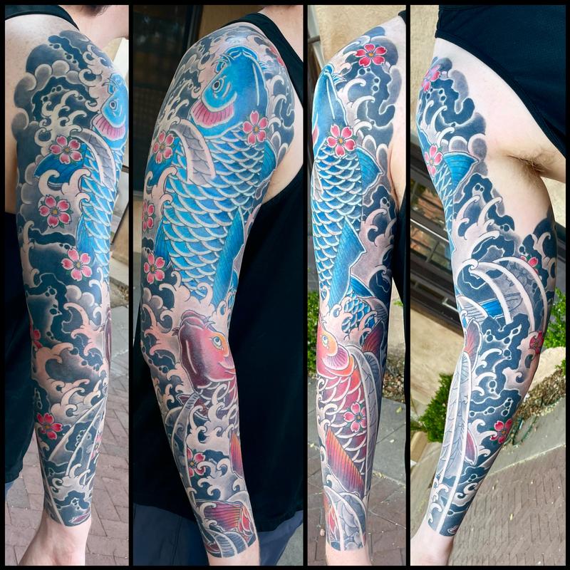 Double koi sleeve