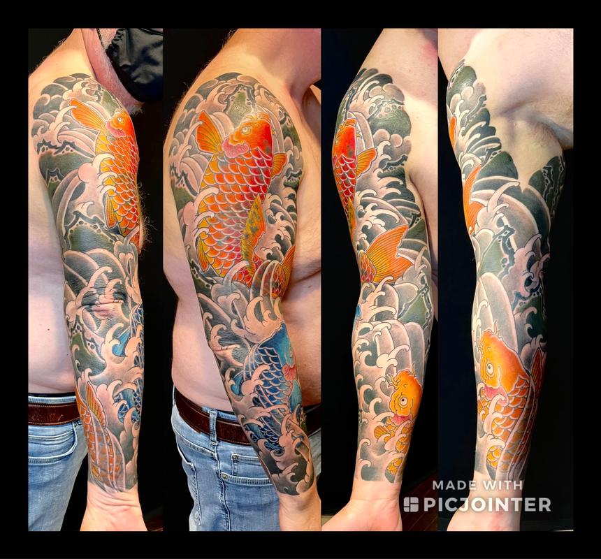 Traditional koi sleeve