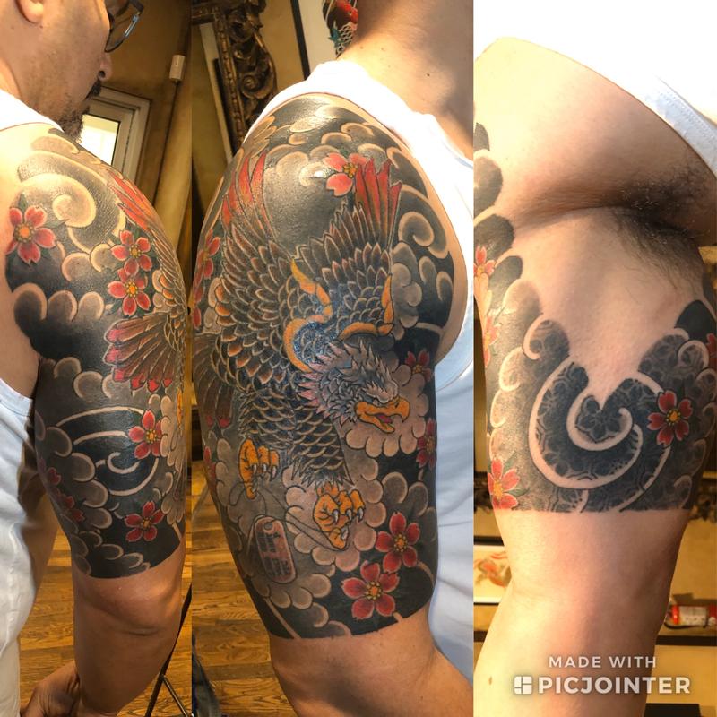 Eagle half sleeve