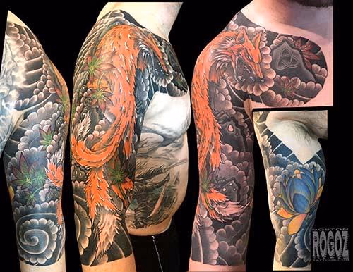 Japanese fox sleeve