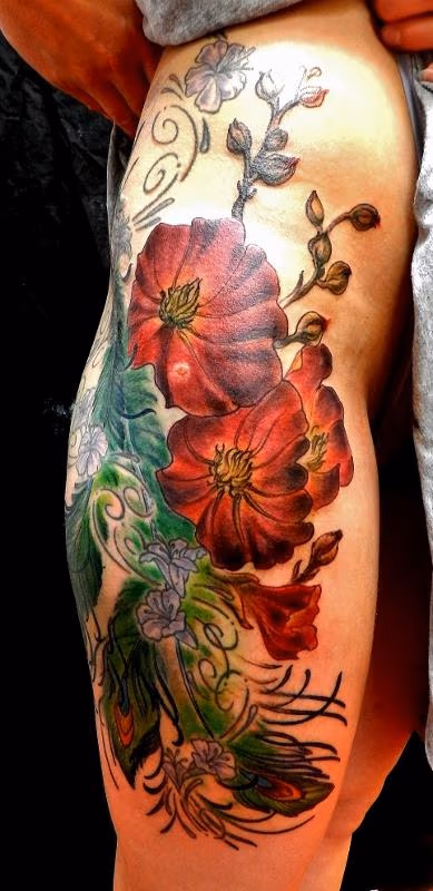 flower/feather