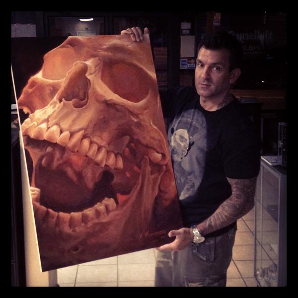 The great Shane O'neill is the new owner of my painting!